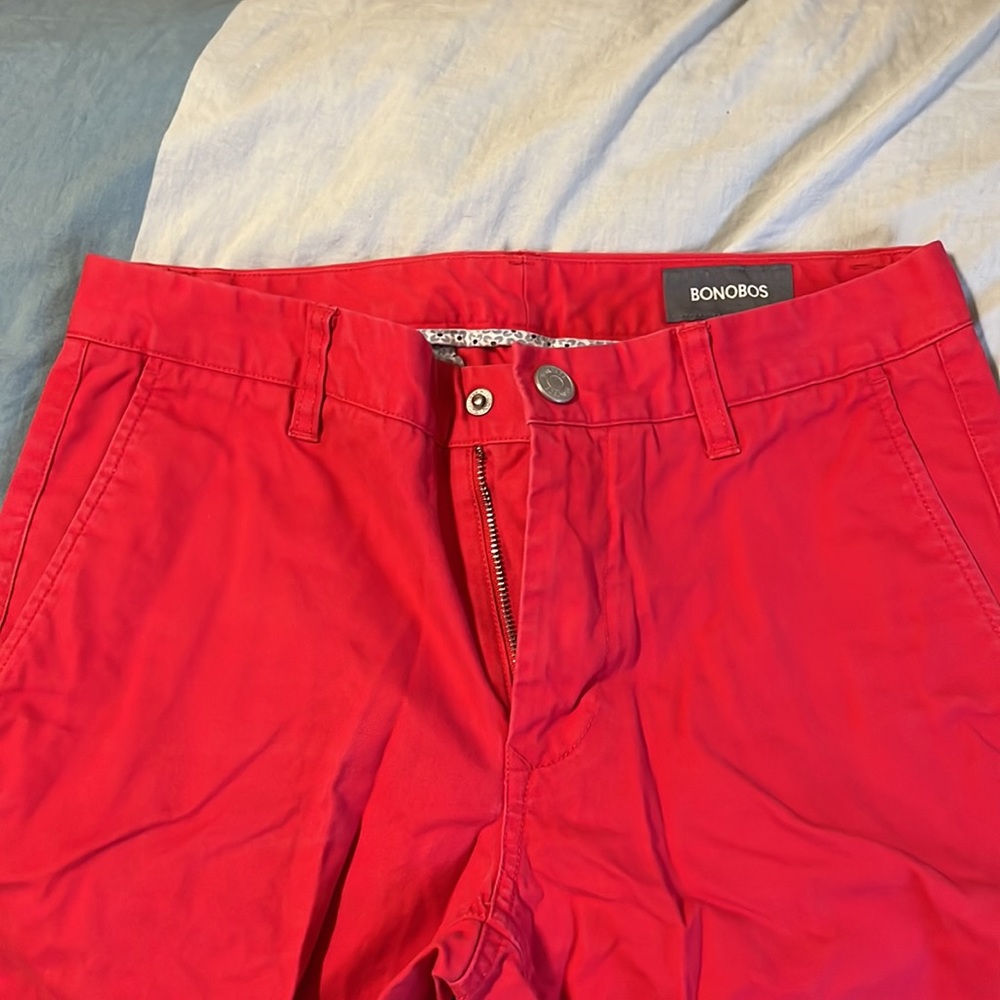 Red Straight Leg Jeans - Picture 2 of 2